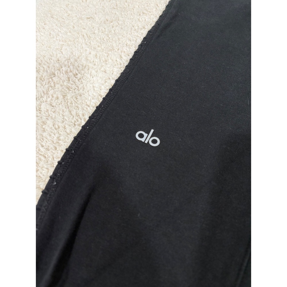 Alo Yoga Urban Moto Sweatpant Jogger 29" Black Size Small Stretch Cozy - Picture 9 of 9